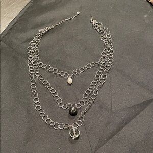 Silver Multi-Layer Necklace